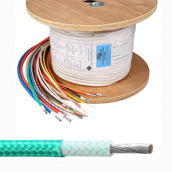 Mysun câbles en fibre de verre tressé fil de Silicone haute température UL3122 câble électrique