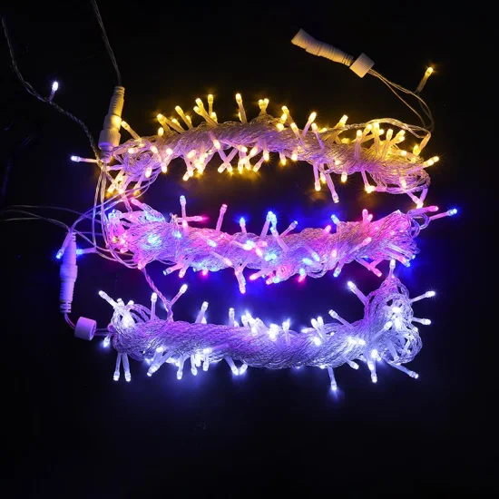 Guirlande lumineuse LED RGB, 10m, 100 boules, décoration de vacances, fête de mariage, lumière féerique de noël